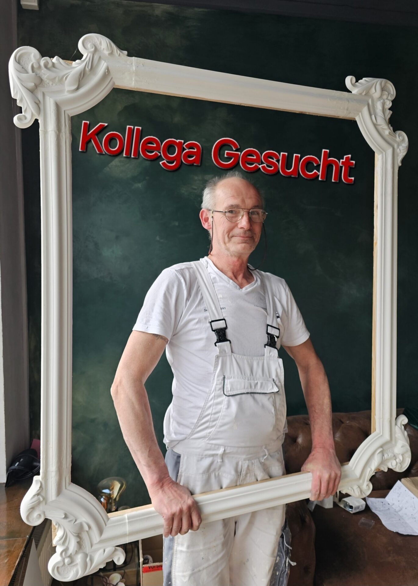 Malerteam von Malermeister Eugen Schröder auf der Baustelle