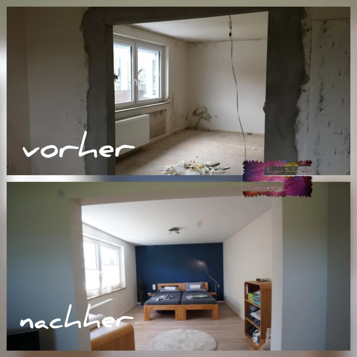 Renovierungsreferenz von Maler Schröder aus einem Innenraum