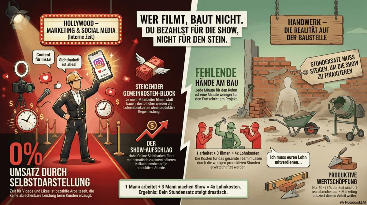 Grafik zu Kostenstruktur im Handwerk