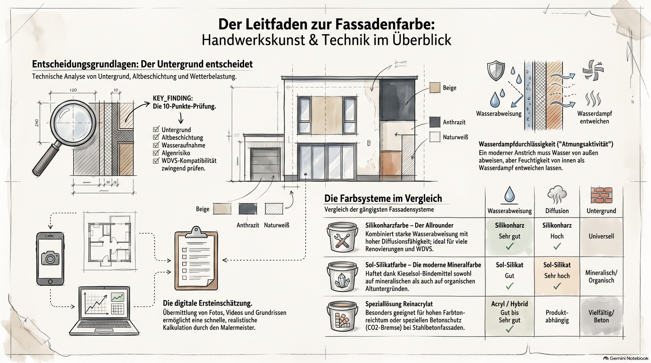 Leitfaden zur Wahl der Fassadenfarbe